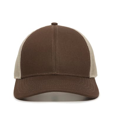 6 Panel Structured Mesh Back Low Profile Trucker Cap