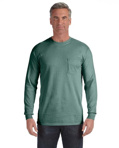 Adult Heavyweight Ringspun Long-Sleeve Pocket T-Shirt